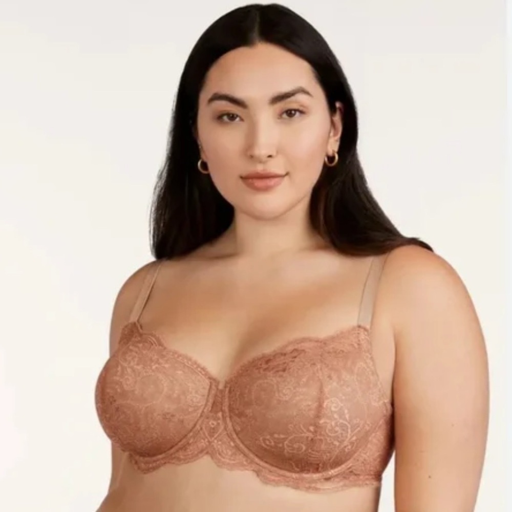ThirdLove 24/7 Lace Balconette Bra Mauve 38D